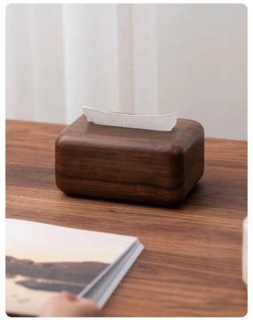 Simple Wooden Tissue Box Extractable Type Paper Towel Napkin Holders Home