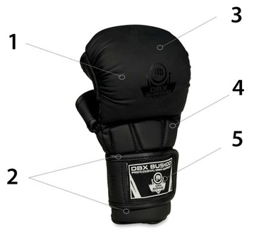 ЧЕРНЫЕ ТРЕНИРОВОЧНЫЕ ПЕРЧАТКИ MASTER M MMA