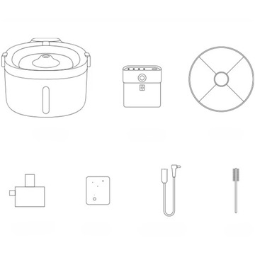 FONTANNA POIDEŁKO DLA KOTA PSA ZWIERZĄT POIDŁO MISKA CZUJNIK RUCHU FILTR