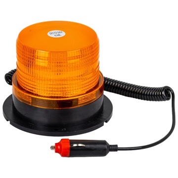 LAMPA OSTRZEGAWCZA KOGUT LED 12V 24V MAŁY Z MAGNESEM DO GNIAZDA ZAPALNICZKI