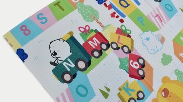 ОБУЧАЮЩИЙ КОВРИК-ПЕНА, СКЛАДНОЙ ДЛЯ ДЕТЕЙ, БОЛЬШОЙ 180x200, ДВУХСТОРОННИЙ, ТОЛСТЫЙ