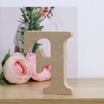 Деревянные настенные украшения в форме сердца, буквы алфавита