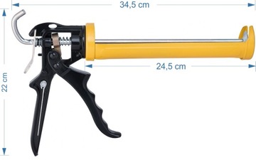 Выдавливатель картриджей Bauhus для толстых клеев МОЩНЫЙ пистолет 18:1