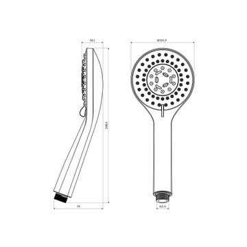 РУКИ ДЛЯ ДУША OMNIRES ХРОМ YOSEMITE-R