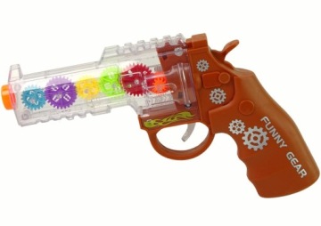 Pistolet Кольорові Світло Звук Коричневий