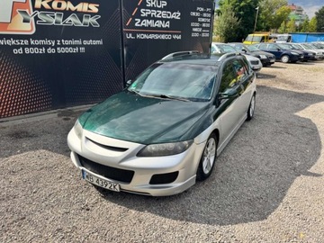 Mazda 6 I Kombi 2.0 MZR 141KM 2003 Mazda 6 Bemowo 2.0 Benzyna, 2003 rok produkcji KOMIS TYSIAK, zdjęcie 2