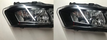 VW POLO V LIFT 14-17 РЕШЕТКА + ГАЛОГЕН ПРАВЫЙ 6C0 OE