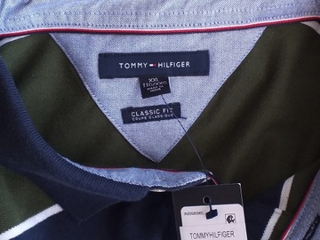 TOMMY HILFIGER KOSZULKA POLO LONG SLEEVE MĘSKA XXL