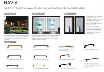 Navia 3 Кухонная мебель с матовой рамкой и глянцевой поверхностью