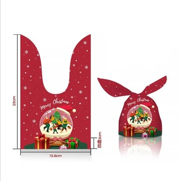 10pcs New Year 2024 Gingerbread Man Candy Gif