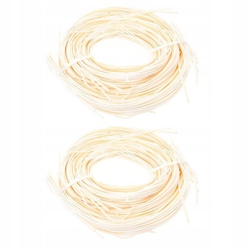 Indonesian Rattan Flat Ornaments Adorns 2 Pcs