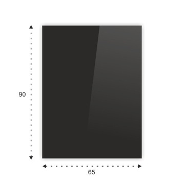 SZYBA HARTOWANA POD PIEC KOMINEK SZKŁO 90x65cm CZ
