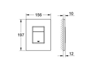 Кнопка для унитаза Skate Cosmopolitan Matt Chrome 38732P00 Grohe