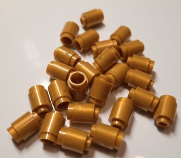 Lego 3062B Round Brick 1x1 Pearl Gold 25szt. Nowe