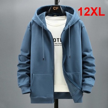 Plus Size 10XL 12XL Hoodie Men Autumn Winter Fleec