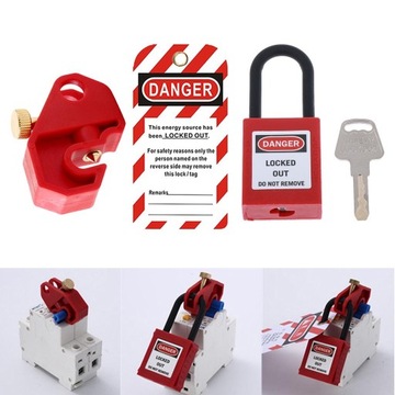 Blokada bezpieczeństwa wyłącznika Blokada bezpieczeństwa z kłódką