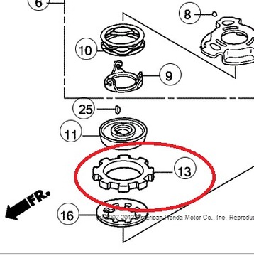 ДИСК СЦЕПЛЕНИЯ КОСИЛКИ HONDA ОРИГИНАЛ