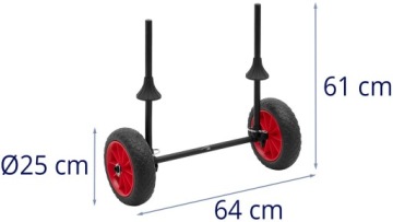 Тележка для перевозки каноэ регулируемая
