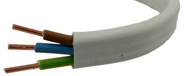 Przewód kabel płaski YDYp 3x1,5 750V 1m NKT