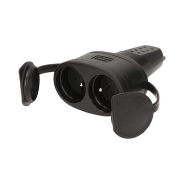 Podwójne gniazdo gumowe z/u IP44 OR-AE-13117 ORNO