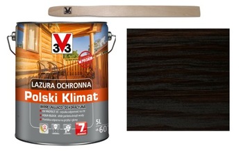 Lazura V33 Polski Klimat 7 lat Heban 5L
