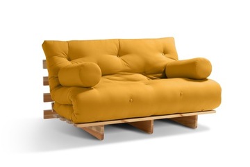 Sofa z funkcją spania 160x200 - Slim Basic Classic - Pascall Futon Miodowy