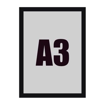 Ramka Plakatowa Magnetyczna A3 czarna