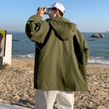 Куртки со шляпой, мужская верхняя одежда 2022, весенняя корейская одежда