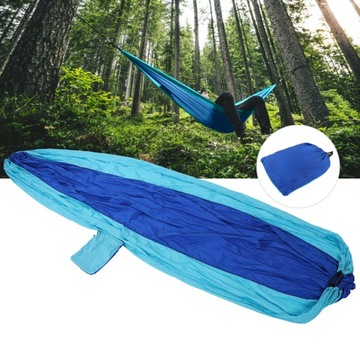 Портативный, прочный, несущий двойной гамак для кемпинга на заднем дворе.