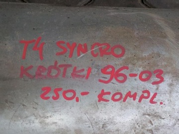 VW T4 KRÁTKÁ SYNCRO 4X4 TRUBKA TLUMIČ CENTRÁLNÍ KONCOVKA KOMPLET