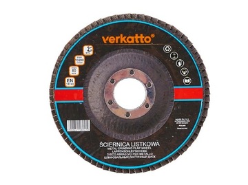 Tarcza do szlifowania metalu i drewna listkowa 125mm P100 Lamelka Ściernica