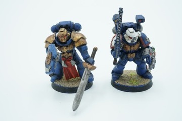 Warhammer 40k Space Marine Command Squad zestaw 2 figurki plastik