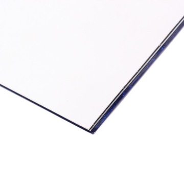 Прочная накладка для бас-гитары из ПВХ, синий чистый лист материала.