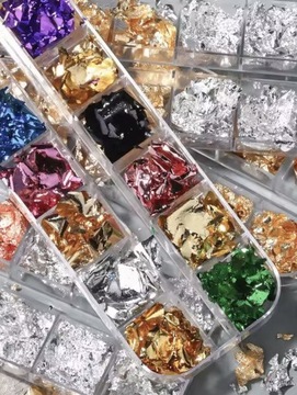 Заполненный стеклянный эффект фольги из -за сломанной стеклянной коробки - нет. 75