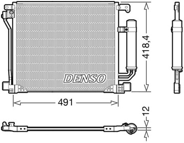 DENSO DCN46025 KONDENZÁTOR KLIMATIZACE