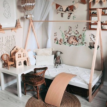 Кровать детская 160х70 TIPI Teepee Белый +Комплект МАТРАС + ПРОСТЫНЬ