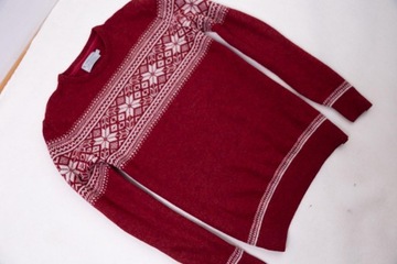 TU sweter norweski ciepły blend wool S