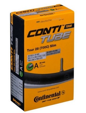 Dętka CONTINENTAL 28 SLIM 700x28c 700x32c 700X35c 700x37c wentyl AV Auto