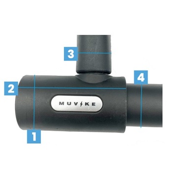 ЦЕПЬ ВЕЛОСИПЕДНОГО ЗАМКА MUVIKE SOLID 900/8K 90 см 8 мм