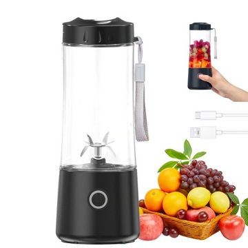 400ML MINI ELEKTRYCZNY SOKOWIRÓWKA Z 6 STALOWE OSTRZE MIKSER NA STOJĄCO