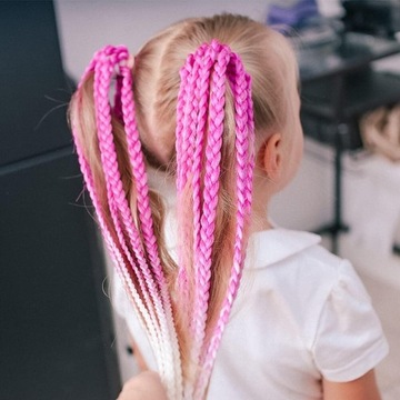 СИНТЕТИЧЕСКИЕ ВОЛОСЫ ДЛЯ МОСТОВОГО ОМБРЕ ЦВЕТНЫЕ БРИТАНСКИЕ ПЯДИ 130 СМ