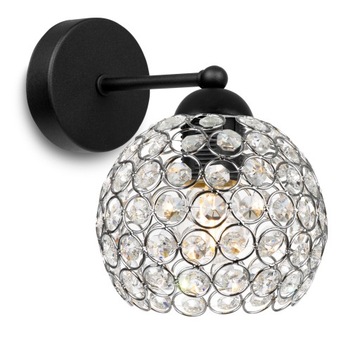 NOWOCZESNA LAMPA KNKIET ELEGANCKA KRYSZTAŁKI CHROM