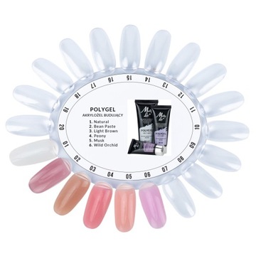 Mollylac ACRYL GEL строительный НАБОР ПОЛИ-ГЕЛЕЙ 30мл