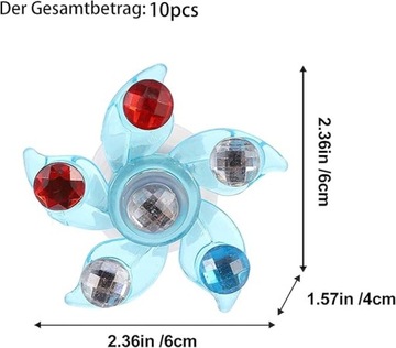 10шт светодиодные кольца, спиннер, мигание, различные режимы