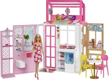 WAKACYJNY DOMEK BARBIE MATTEL HCD48 + LALKA