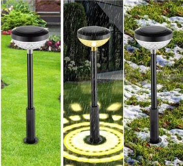 САДОВАЯ СОЛНЕЧНАЯ ЛАМПА СВЕТОДИОДНАЯ МОЗАИКА ТЕПЛАЯ ДЕКОРАТИВНАЯ ЛАМПА 2 ШТ.