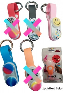 POPPUCK fidget toy Pop Puck ANTYSTRES BRELOK WZORY