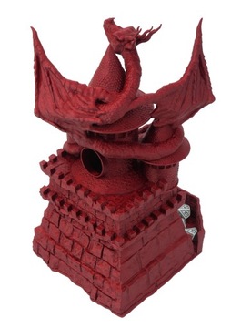 Duży smok na wieży - duża wieża do kości - FatesEnd Game Master Dice Tower