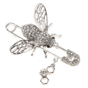 Rhinestone Bee Animal Kołki zabezpieczające