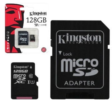 Карта microSDXC KINGSTON Canvas Select Plus 128 ГБ